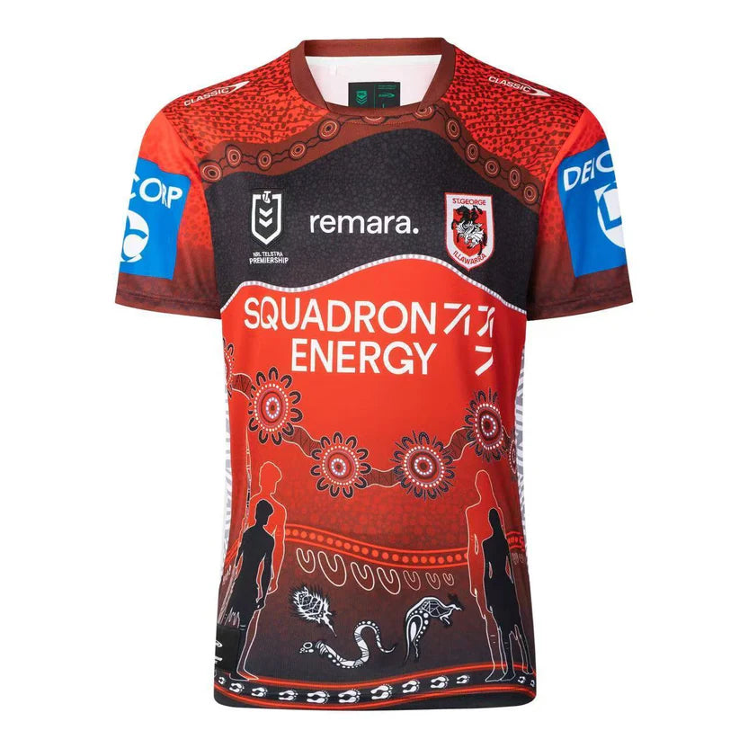 Dragons 2025 Indigenous Printed Fan Shirt
