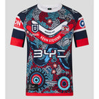 Roosters 2025 Indigenous Printed Fan Shirt