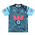 Blues 2024 Kids Indigenous Printed Fan Shirt