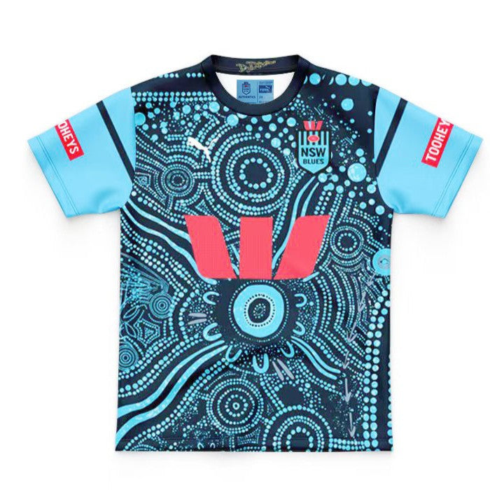Blues 2024 Kids Indigenous Printed Fan Jersey
