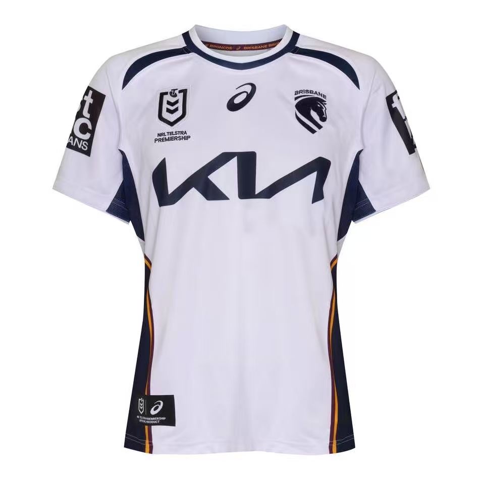 2026 Broncos White Heritage Kids Printed Fan Shirt